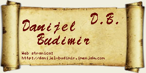 Danijel Budimir vizit kartica